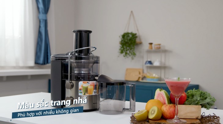 Máy xay ép đa năng Panasonic MJ-CB800SRA có thiết kế sang trọng, tô điểm thêm cho không gian bếp