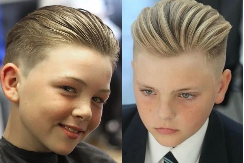 Kiểu tóc vuốt ngược đẹp và sành điệu Các kiểu tóc cho bé trai 10 tuổi sành điệu