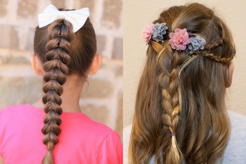 Kiểu tóc cho bé gái 7 tuổi điệu đà