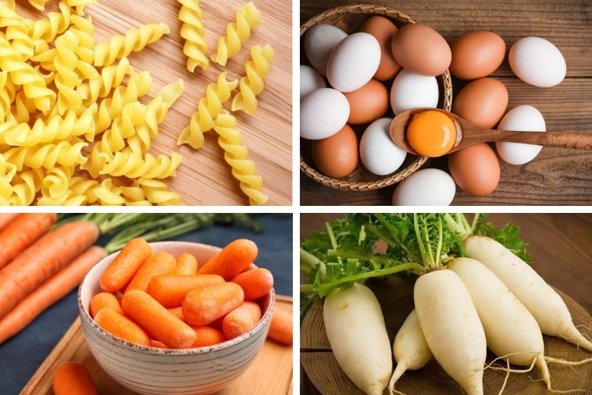 Nguyên liệu nui xào trứng cho bé đơn giản và ngon miệng