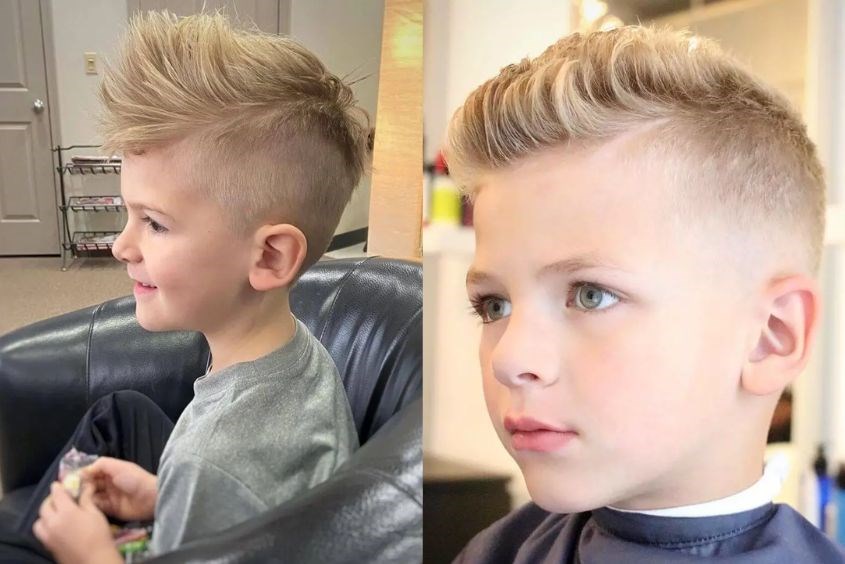 Những kiểu tóc theo phong cách faux hawk cá tính cho bé trai Những kiểu tóc cho bé trai 9 tuổi theo phong cách faux hawk