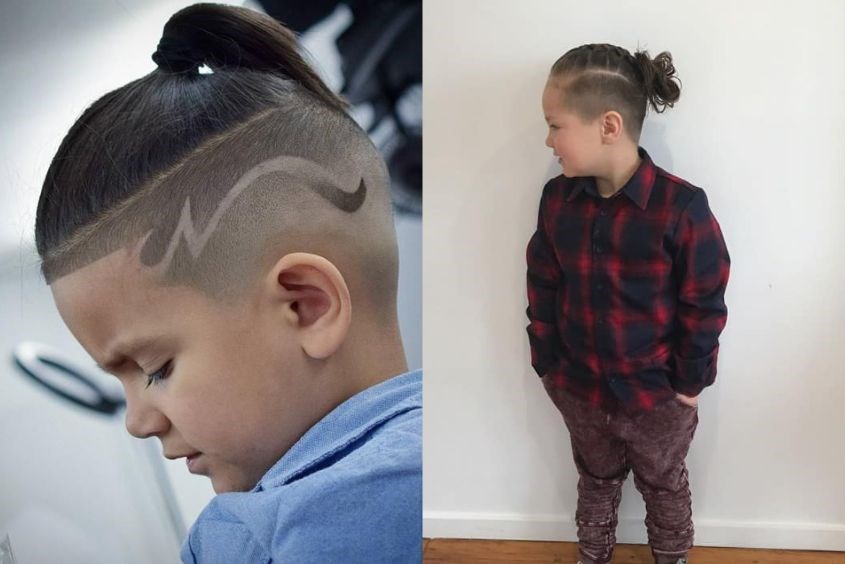 Bé trai 8 tuổi với kiểu tóc xu hướng - Man Bun Kiểu tóc cho bé trai 8 tuổi thời thượng