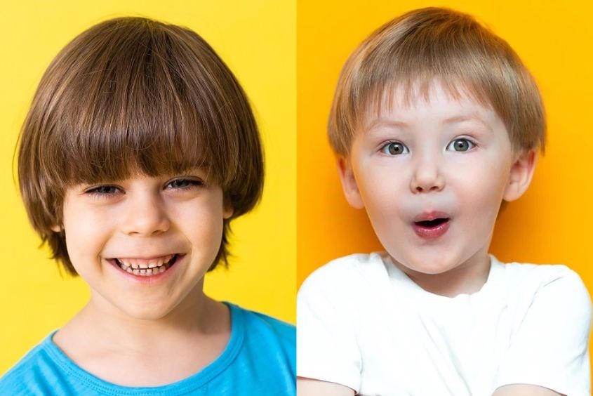 Mẹ có thể cho bé thử kiểu tóc đầu nấm siêu đáng yêu khi đi học Kiểu tóc cho bé trai 8 tuổi đầu nấm siêu đáng yêu