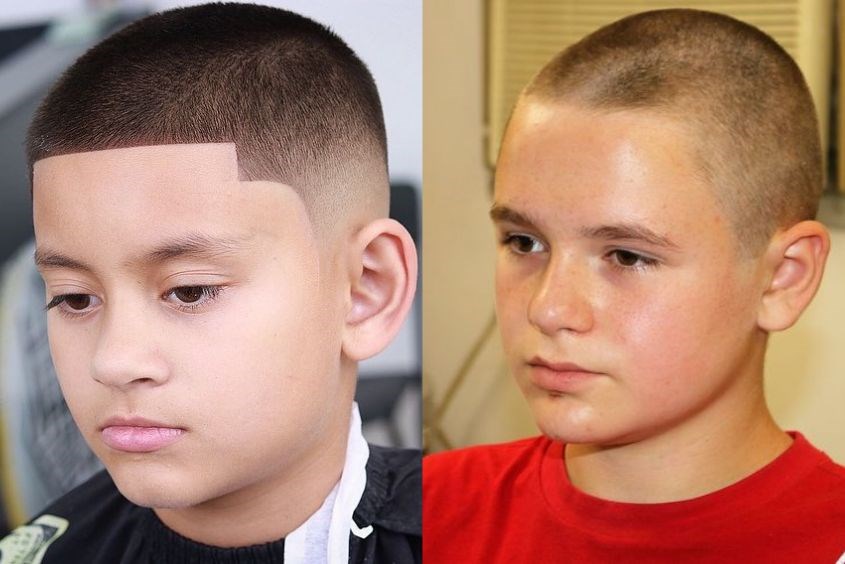 Kiểu tóc đầu đinh phù hợp với những bé trai có tính cách mạnh mẽ Một số kiểu tóc đẹp cho bé trai 13 tuổi tính cách mạnh mẽ