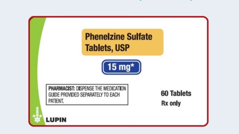 Phenelzine thuộc nhóm thuốc ức chế monoamine oxidase (MAOIs)