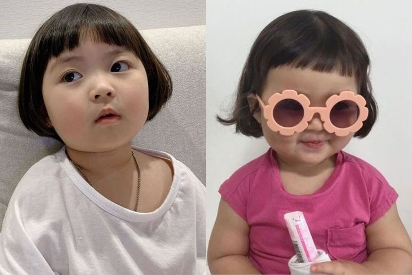 Kiểu tóc đầu nấm cho bé gái độc đáo