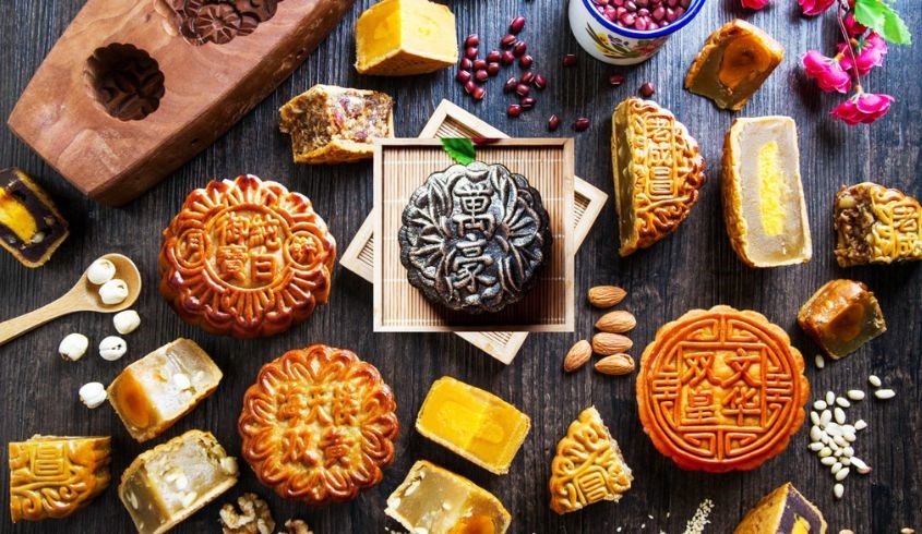 Bánh trung thu có 3 phần chính