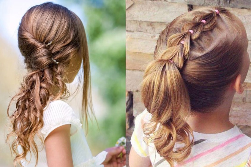 Những kiểu tóc cho bé gái đi tiệc xinh xắn