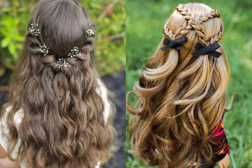 Một vài kiểu tóc cho bé gái đi tiệc