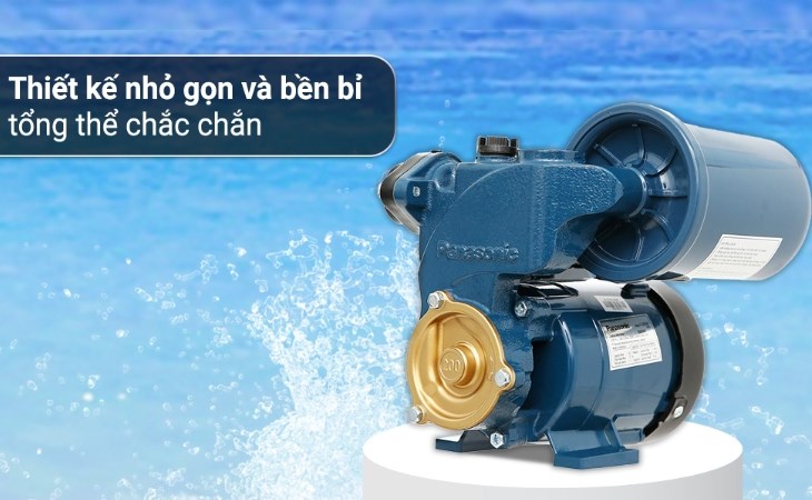 Máy bơm nước tăng áp Panasonic A-200JAK 200W có kiểu dáng nhỏ gọn, thuận tiện cho việc lắp đặt