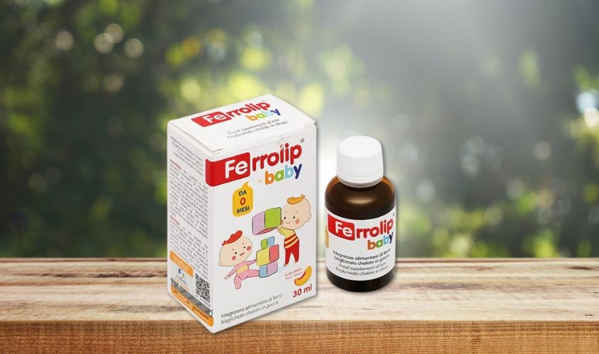 Siro Ferrolip Baby giúp giảm nguy cơ thiếu máu do thiếu sắt 30 ml (từ 0 tháng)