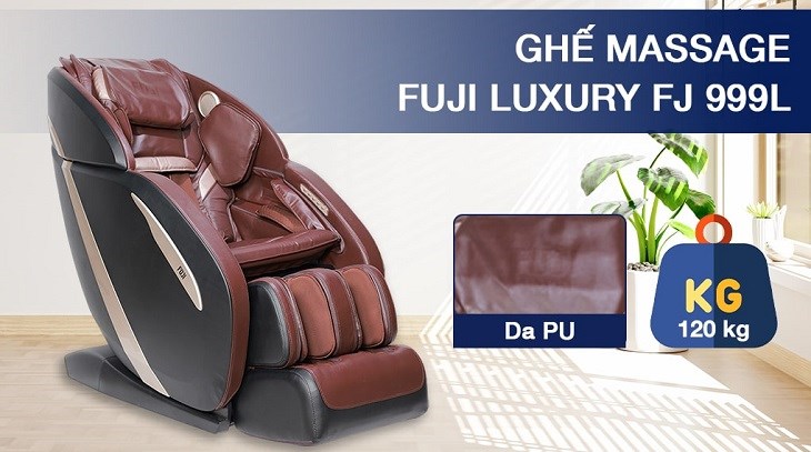 Ghế Massage Fuji Luxury FJ 999L giúp các thành viên trong gia đình thư giãn với nhiều tiện ích massage được tích hợp