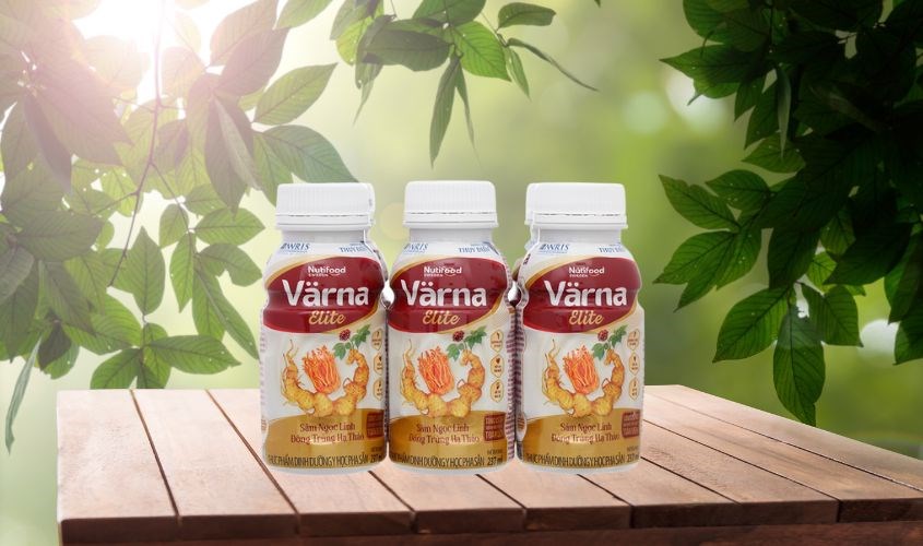 Lốc 6 chai sữa bột người lớn pha sẵn Nutifood Varna Elite hương sâm 237 ml