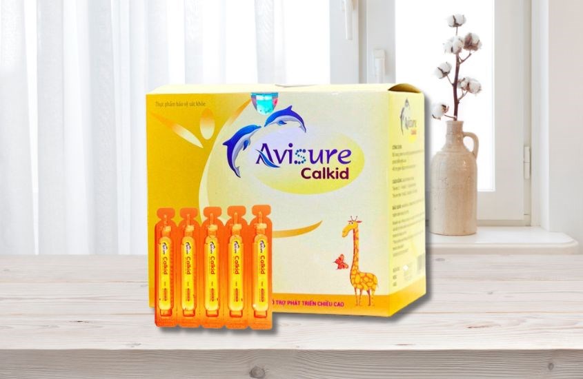 Siro Avisure Calkid hỗ trợ phát triển chiều cao 30 ống (từ 2 tuổi)