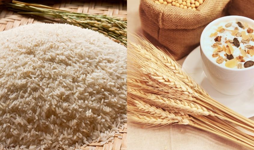 Mẹ hãy dùng kẽm cách từ 1 - 2 giờ với gạo, ngũ cốc