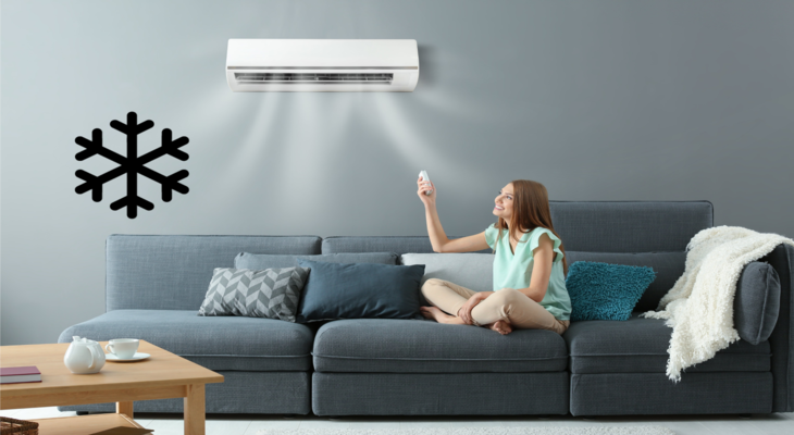 Biểu tượng bông tuyết đại diện cho chế độ làm mát COOL của máy lạnh