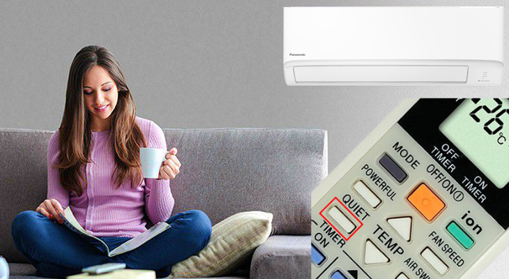 Hình ảnh minh họa chế độ hoạt động êm (Quiet Mode) của máy lạnh