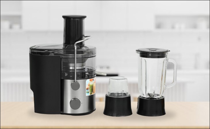 Máy xay ép đa năng Panasonic MJ-CB800SRA sở hữu 2 cối xay, giúp xay đa dạng các loại thực phẩm