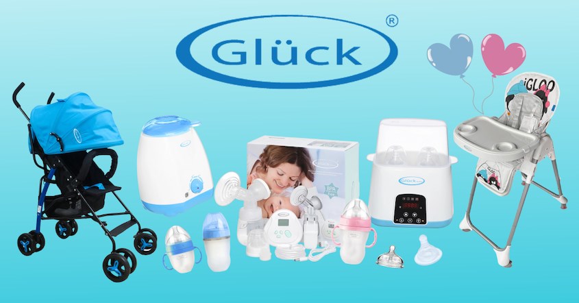 Gluck là thương hiệu nổi tiếng chuyên sản xuất đồ dùng cho mẹ và bé
