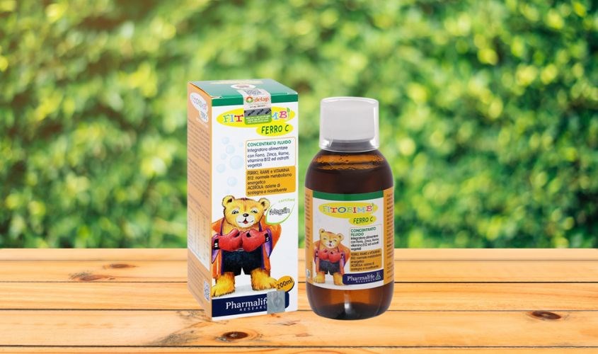 Siro Fitobimbi Ferro C bổ sung sắt, kẽm và vitamin C 200 ml (6 tháng - 12 tuổi)
