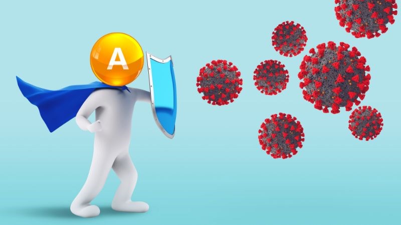 Vitamin A tăng cường hệ thống miễn dịch giúp cơ thể chống lại tác nhân gây hại