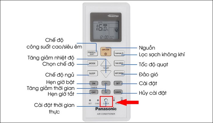 Hình ảnh minh họa tính năng hẹn giờ trên máy lạnh