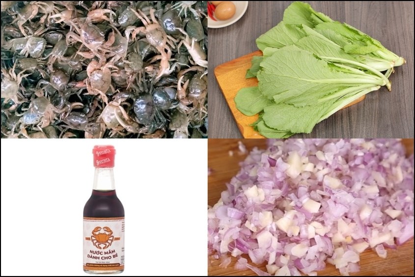 Món canh cua cho bé ăn dặm