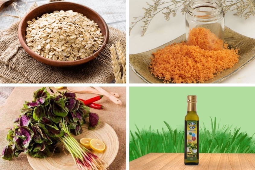 Mẹ có thể dùng dầu ăn dặm cho bé Kiddy để món cháo cá hồi rau dền cho bé bổ dưỡng hơn