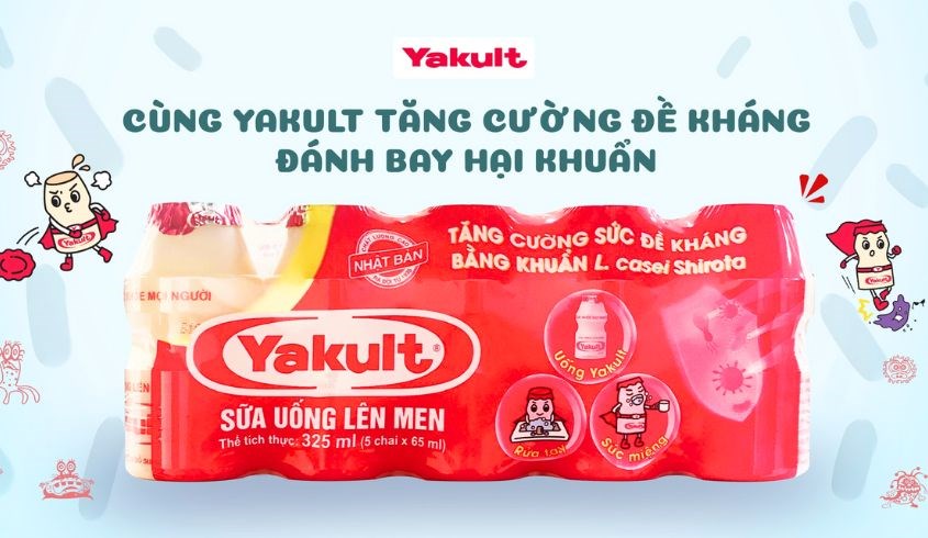 Lốc 5 chai sữa chua uống lên men Yakult 65 ml (từ 6 tháng) Lốc 5 chai sữa chua uống lên men Yakult 65 ml (từ 6 tháng)