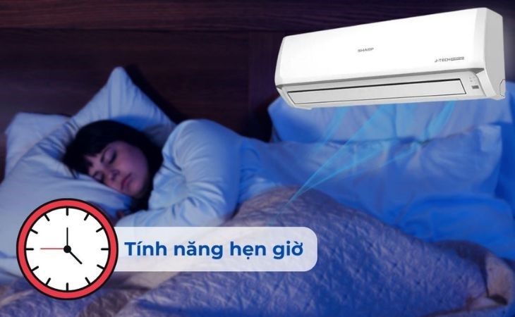 Chế độ Best Sleep trên máy lạnh Sharp giúp nâng cao chất lượng giấc ngủ của người dùng