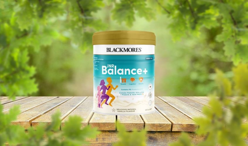 Sữa bột Blackmores JNR Balance+ hương vani 850g (1 - 10 tuổi)
