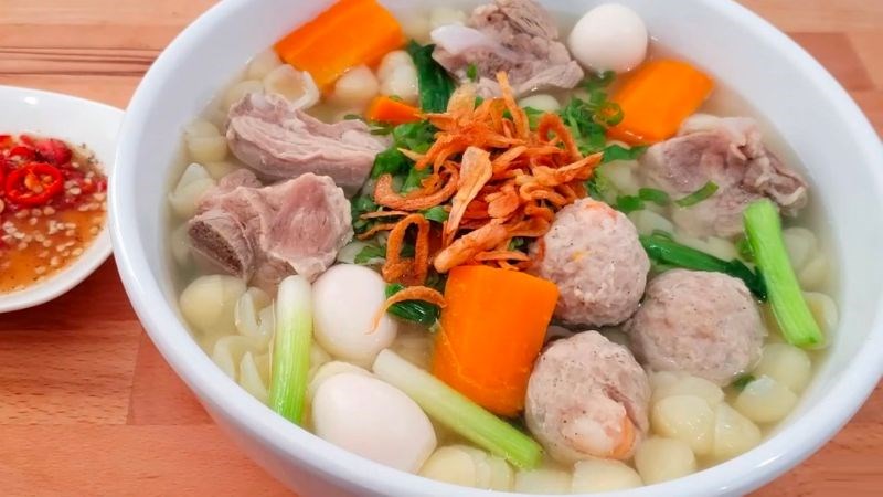 Canh nui sườn sẽ đảm bảo bổ sung được tất cả các chất dinh dưỡng