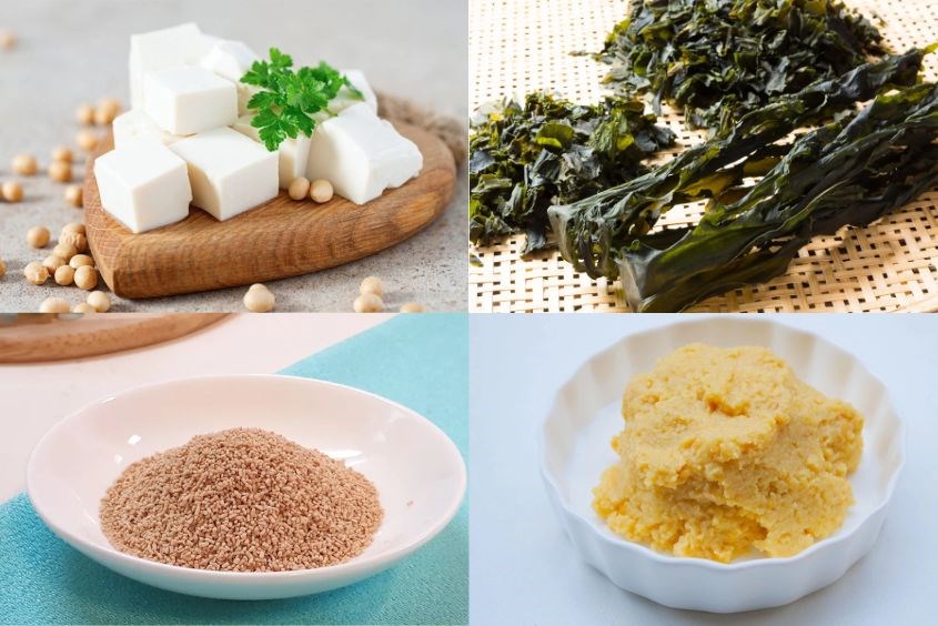 Nguyên liệu nấu món canh miso đậu hũ cho bé