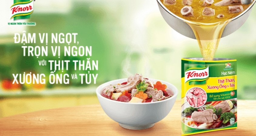 Hạt nêm Knorr thịt thăn, xương ống và tủy