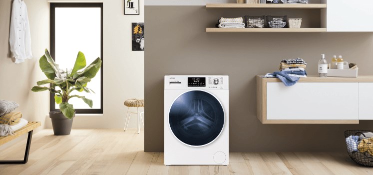 Máy giặt lồng ngang không sử dụng bột giặt mà sử dụng nước giặt