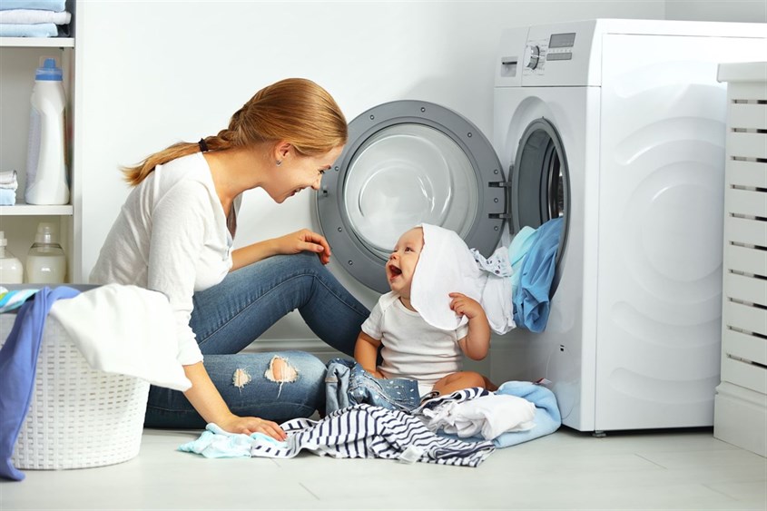 Chế độ Giặt nhẹ thường được dùng khi giặt quần áo cho trẻ em