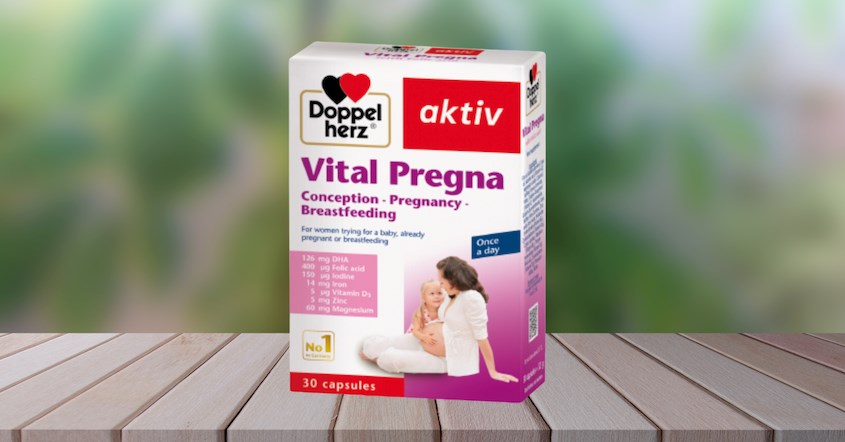 Vitamin Doppelherz Aktiv Vital Pregna bổ sung vitamin cho mẹ bầu