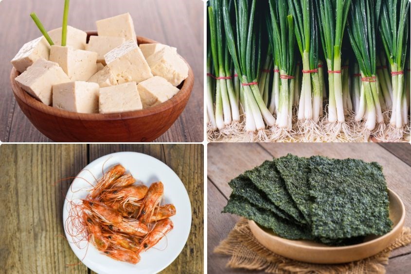 Công thức nấu canh cho bé từ rong biển đậu phụ