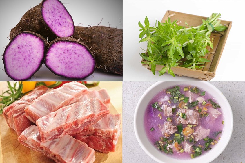 Hướng dẫn nấu canh khoai mỡ cho bé