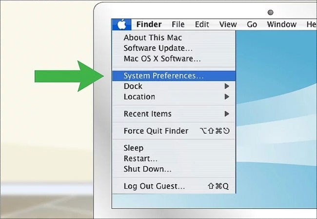 Bạn chọn vào System Preferences