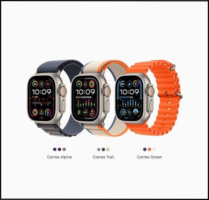 Apple Watch Ultra 2 có 3 phiên bản dây đeo đều được làm từ nguyên liệu tái chế