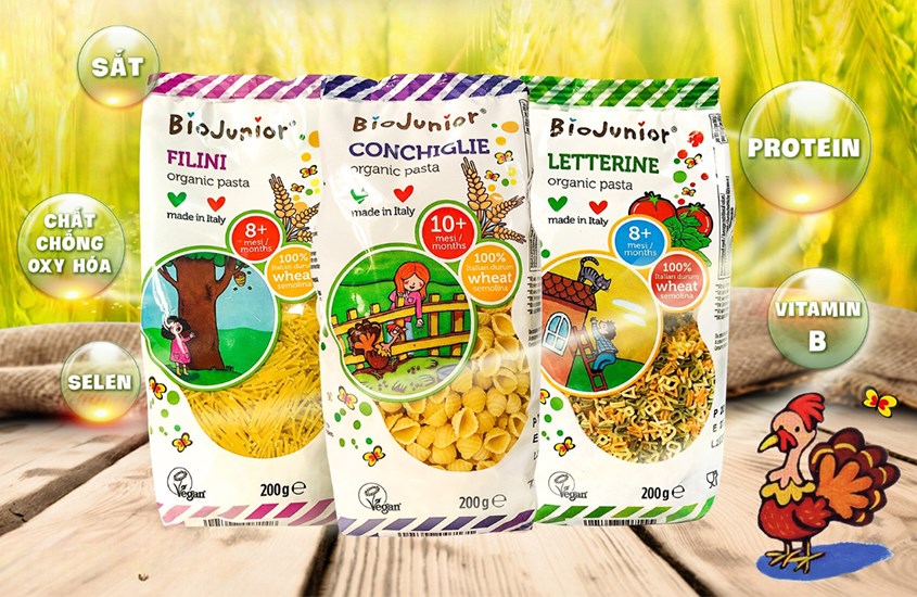 Mì ăn dặm hữu cơ Bio Junior