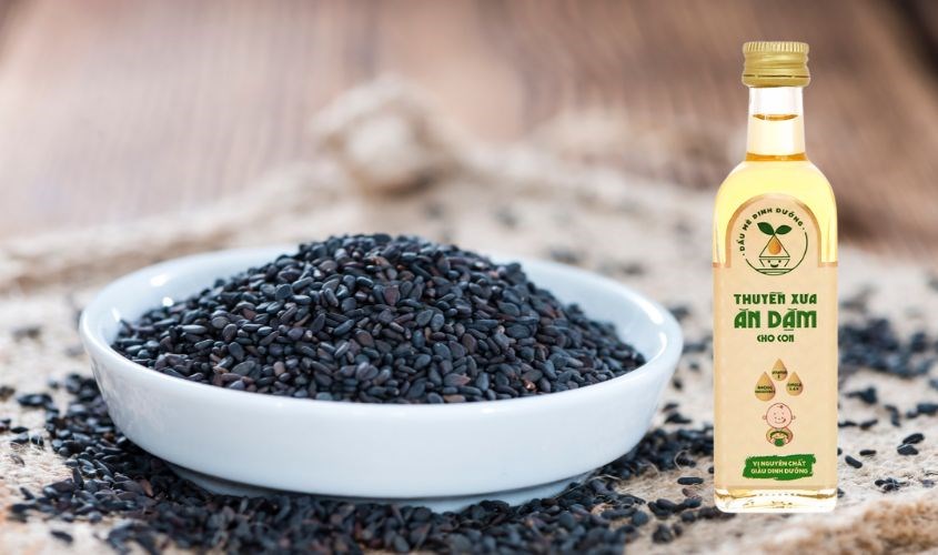 Sản phẩm được chiết xuất từ 100% hạt mè đen, không chứa chất bảo quản Sản phẩm được chiết xuất từ 100% hạt mè đen, không chứa chất bảo quản