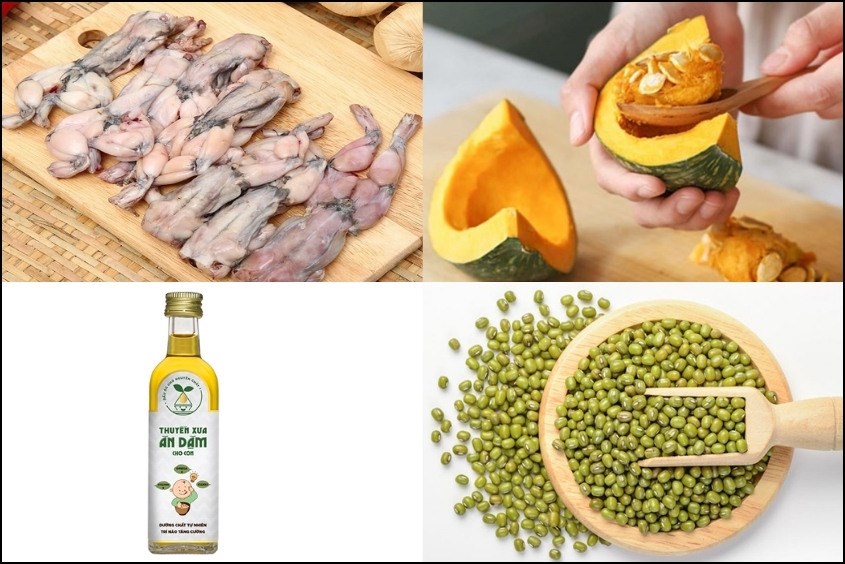 Cách nấu cháo ếch bí đỏ cho bé