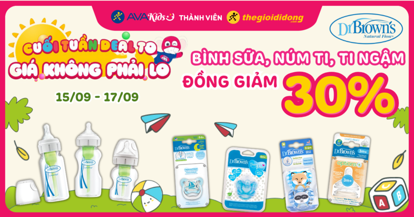 Săn sale cuối tuần bình sữa