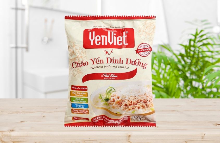 Cháo yến ăn liền YenViet vị thịt bằm gói 50g (từ 1 tuổi)