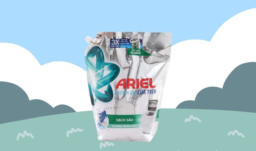Nước giặt Ariel Sạch Sâu hương nắng mai túi 3.4 lít Nước giặt Ariel Sạch Sâu hương nắng mai túi 3.4 lít