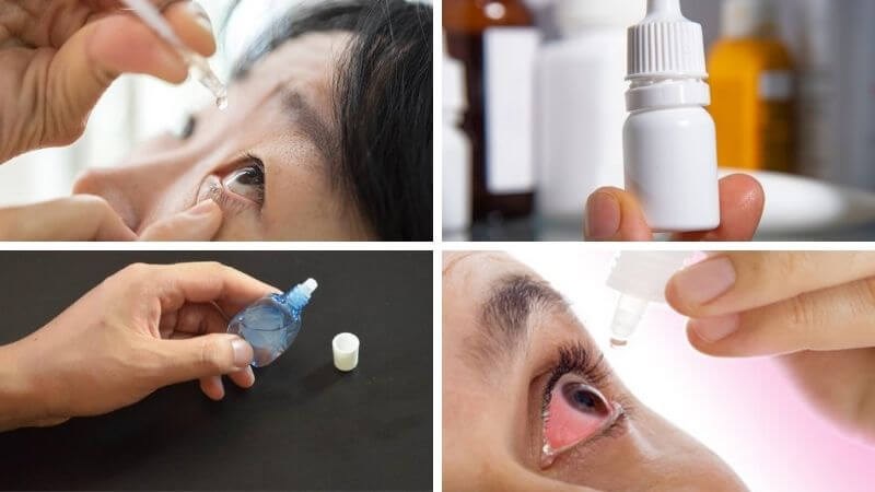 Nhỏ đồng thời nhiều loại thuốc nhỏ mắt