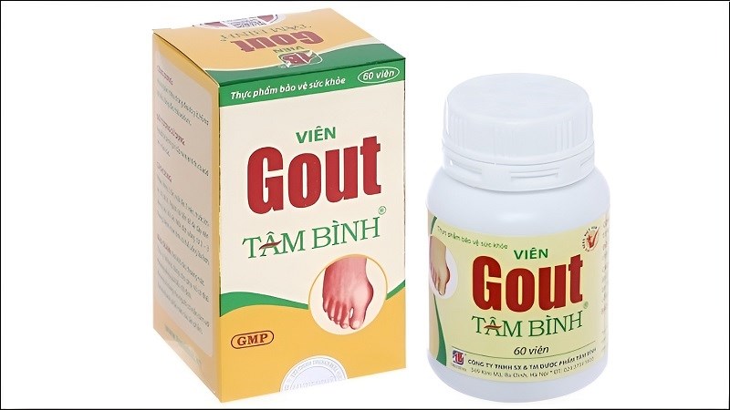 Viên Gout Tâm Bình có giá tham khảo 160.000đ/Hộp, mỗi hộp 60 viên