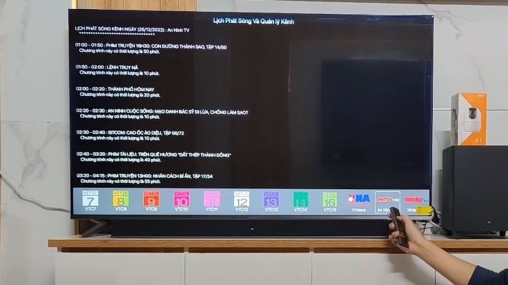 Quá trình dò kênh truyền hình trên tivi Xiaomi